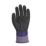 Wonder Grip WG-518W Oil Plus Protective Work Gloves Purple / Black / White Large
