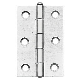 Zinc-Plated  Loose Pin Butt Hinges 76mm x 29mm 2 Pack