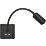 Knightsbridge  LED Reading Light Matt Black 2W 55lm + 2.4A 2-Outlet Type A USB Charger