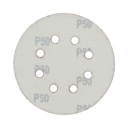 Flexovit  A203F 60 Grit 8-Hole Punched Multi-Material Sanding Discs 125mm 6 Pack