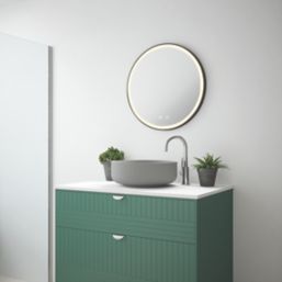 Light Tech Mirrors Grayson Round Illuminated LED Mirror With 3000lm LED Light 600mm x 600mm