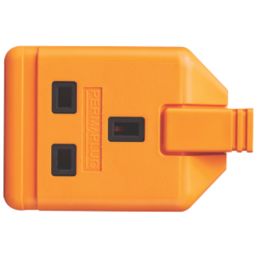 Masterplug 13A 1-Gang Unfused Rewireable Heavy Duty Trailing Socket  Orange