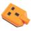 Masterplug 13A 1-Gang Unfused Rewireable Heavy Duty Trailing Socket  Orange