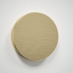 Splashback  Clear with Brushed Brass Caps Kitchen Splashback 900mm x 700mm x 6mm