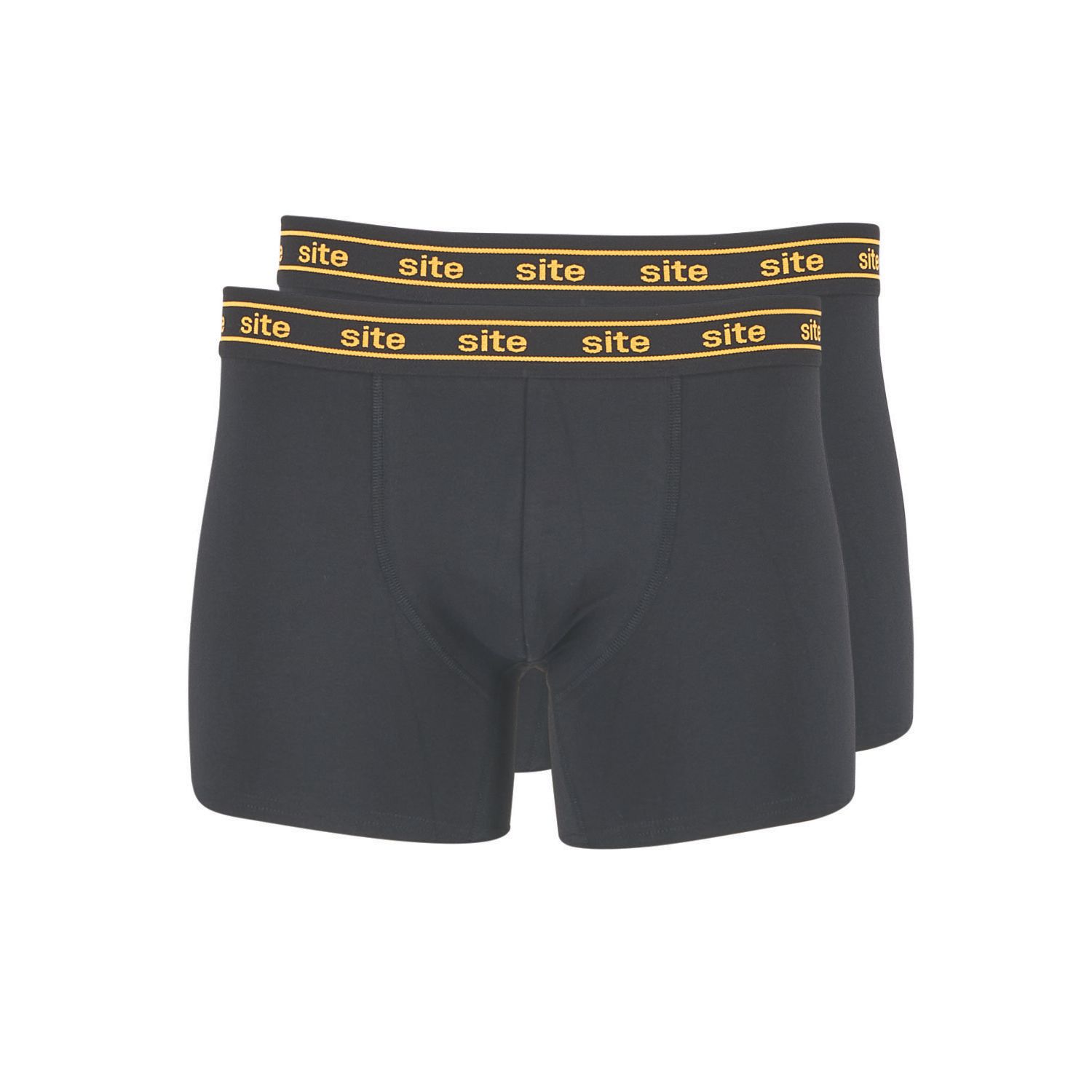 Site 2 Pack Black Small Mens Boxer Shorts (927YW)