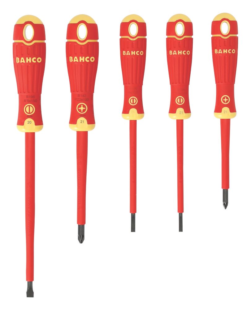 Bahco BahcoFit Mixed VDE Screwdrivers 5 Piece Set Price Comparisons | Compare The Build