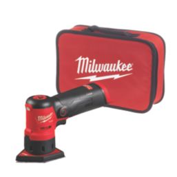 Milwaukee M12FDSS 0B 12V Li Ion RedLithium Brushless Cordless Sub Compact Spot Sander Bare Screwfix