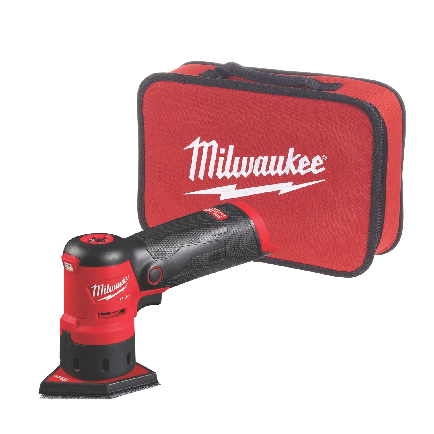 Milwaukee M12FDSS-0B 12V Li-Ion RedLithium Brushless Cordless Sub Compact Spot Sander - Bare (928GE)