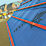 Cromar  Vent3 Waterproof Roofing Membrane Blue Upper Surface 50m x 1m
