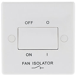 British General  10A 1-Gang 3-Pole Fan Isolator Switch White