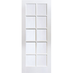 Jeld-Wen  10-Clear Light Primed White Wooden Traditional Internal Door 1981mm x 838mm