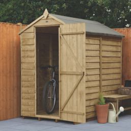 Forest  4' x 6' (Nominal) Apex Overlap Timber Shed with Assembly