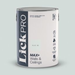 LickPro Max+ 5Ltr Blue 02 Matt Emulsion  Paint