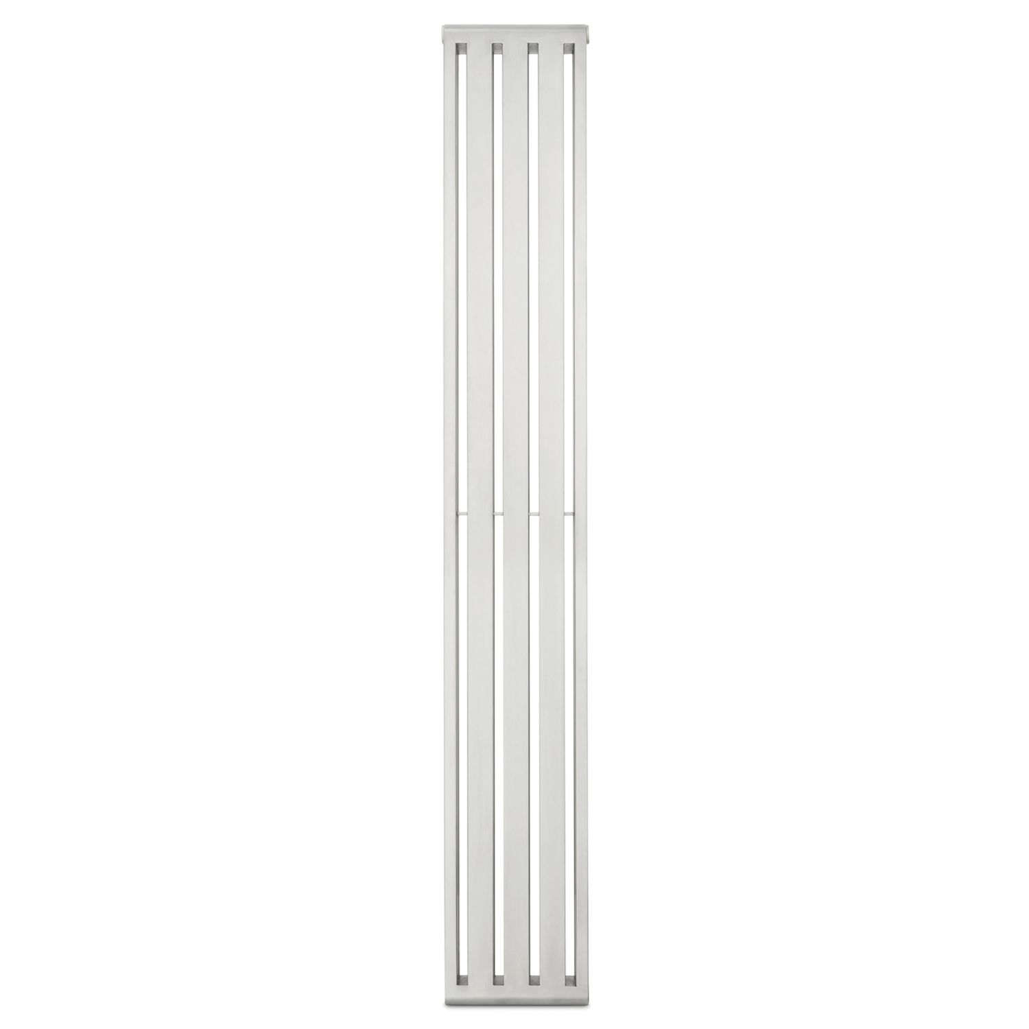 Time Supra 1500mm x 220mm 3340BTU Matt Chrome Vertical Designer Radiator (928KL)