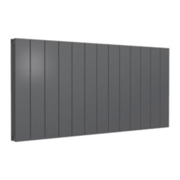 Reina Casina 600mm x 1230mm 4573BTU Anthracite Horizontal Aluminium Radiator