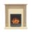 Be Modern Dunswood Electric Beam Inset Fire Oak-Effect 1070mm x 330mm x 1123mm