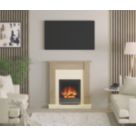 Be Modern Dunswood Electric Beam Inset Fire Oak-Effect 1070mm x 330mm x 1123mm