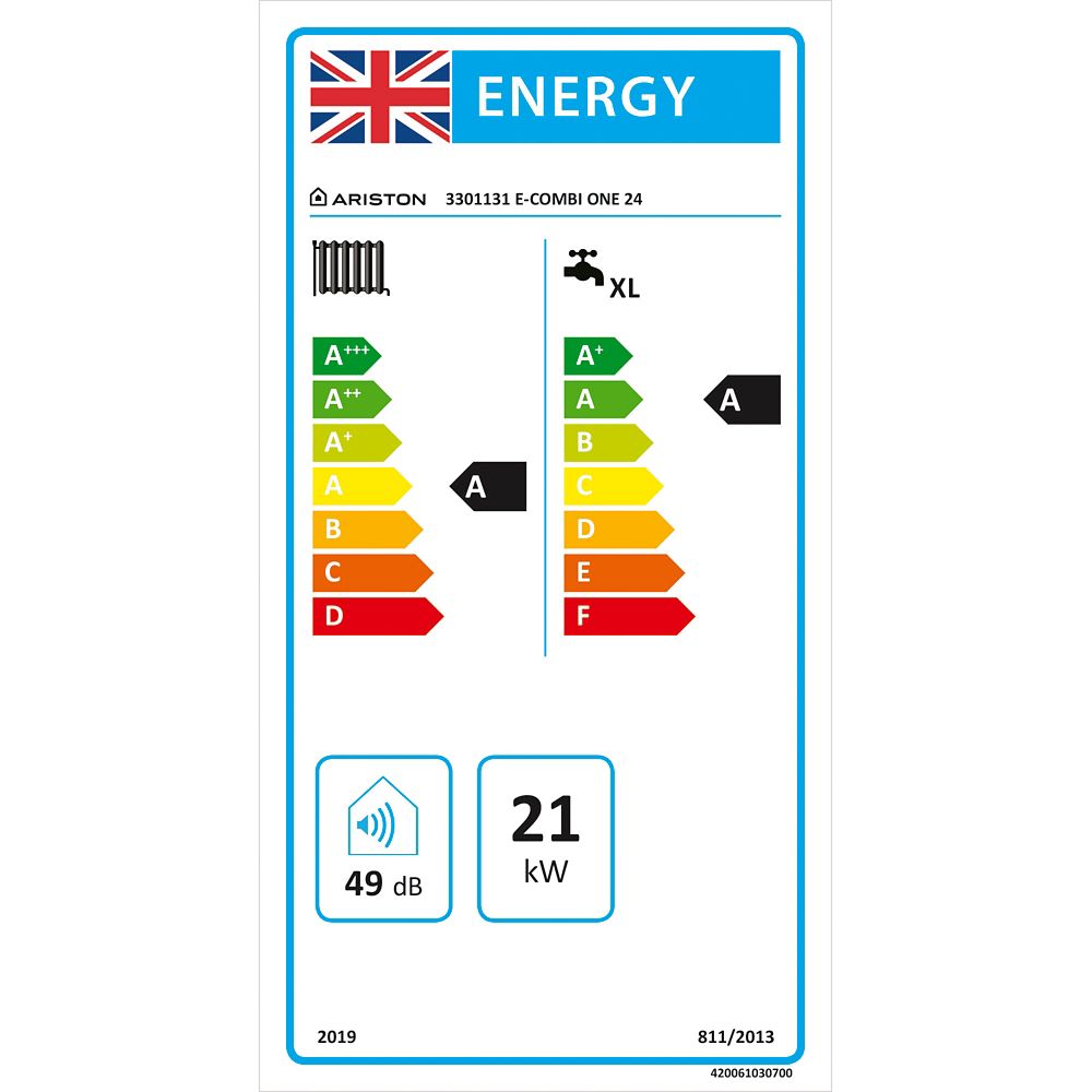 Ariston E-Combi One Gas/LPG Combi Boiler - Screwfix
