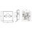 Knightsbridge  2-Gang 2-Way LED Intelligent Dimmer Switch  Brushed Chrome