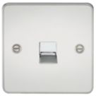Knightsbridge  1-Gang Slave Telephone Socket Polished Chrome