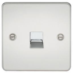 Knightsbridge  1-Gang Slave Telephone Socket Polished Chrome