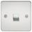 Knightsbridge  1-Gang Slave Telephone Socket Polished Chrome