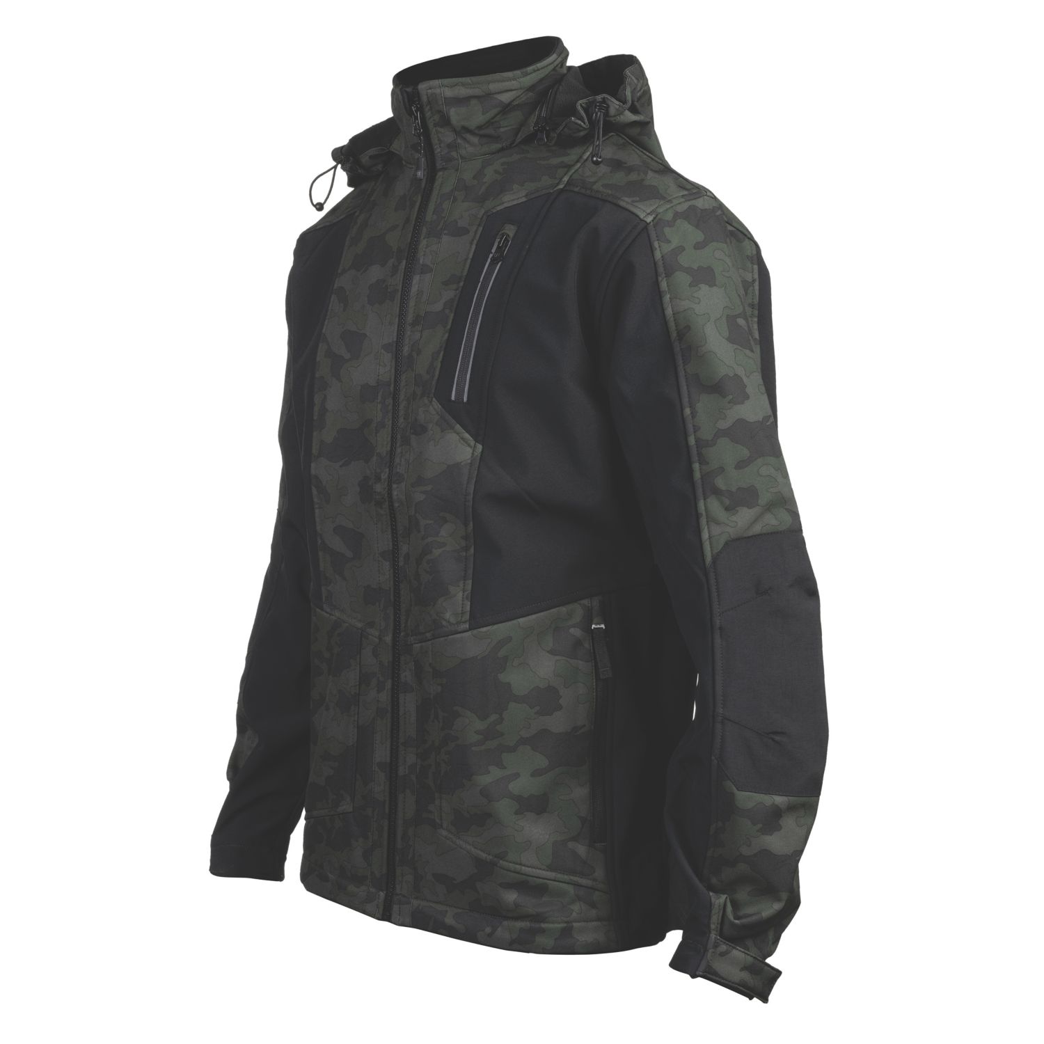 CAT Mercury Soft Shell Work Jacket Night Camo 2X Large 50-52" Chest (928VG)
