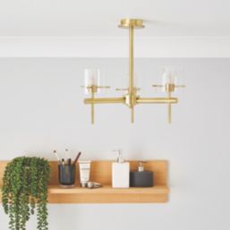 Spa Gene Ceiling Light Fitting Satin Brass