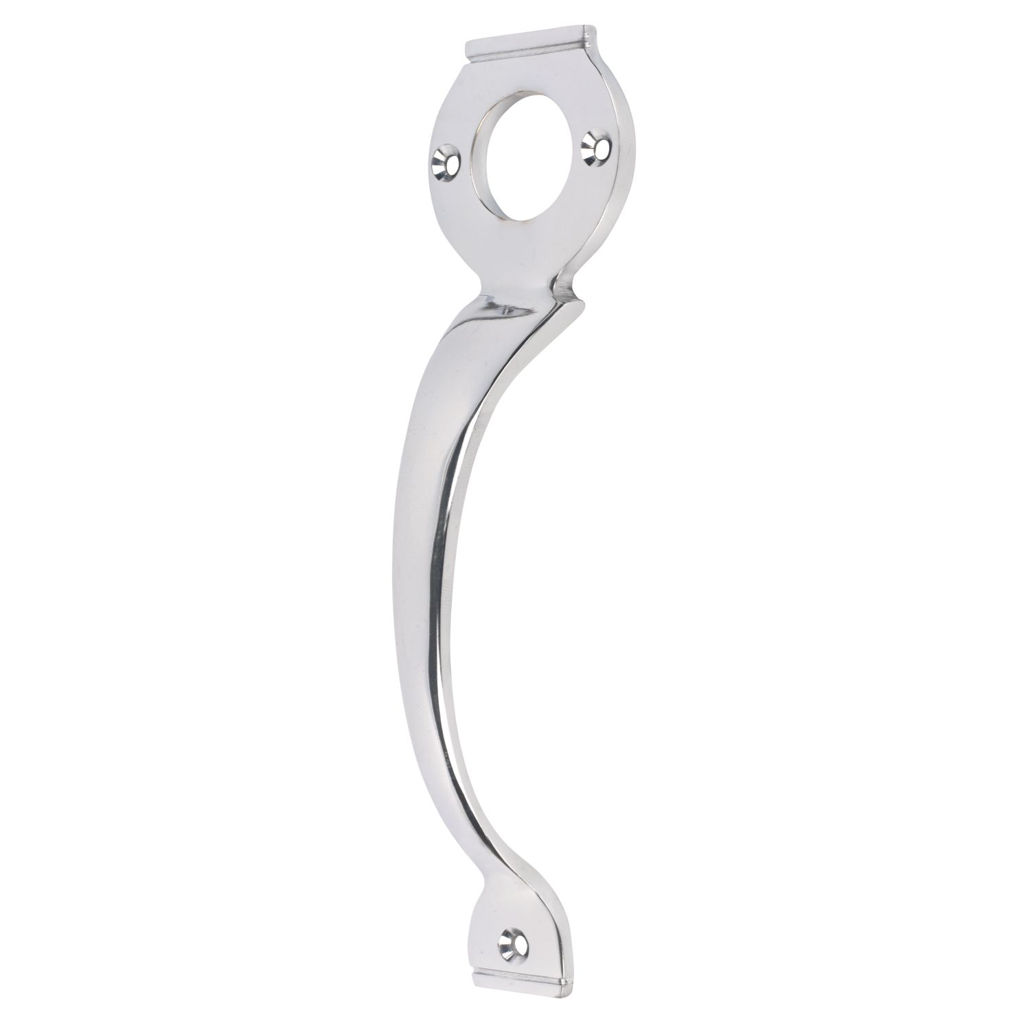 GateMate Classic Long Throw Lock Pull Handle Chrome-Plated (928YV)
