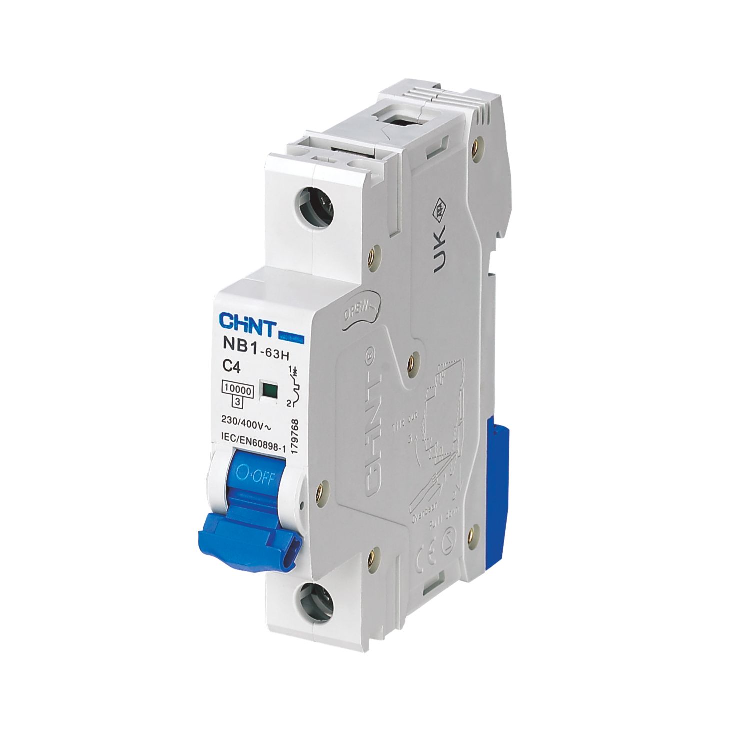 Chint NB1 4A SP C Curve MCB (9291V)