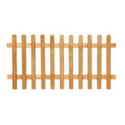 Forest Pale Picket  Fence Panels Golden Brown 6' x 3' Pack of 20