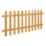 Forest Pale Picket  Fence Panels Golden Brown 6' x 3' Pack of 20