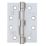 Eclipse  Satin Chrome Grade 11 Fire Rated Ball Bearing Hinges 102mm x 76mm 3 Pack