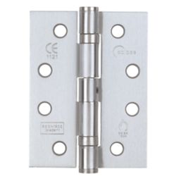 Eclipse  Satin Chrome Grade 11 Fire Rated Ball Bearing Hinges 102x76mm 3 Pack