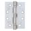 Eclipse  Satin Chrome Grade 11 Fire Rated Ball Bearing Hinges 102x76mm 3 Pack