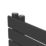 Flomasta Cantilever 1200mm x 500mm 1665BTU Black Vertical Designer Radiator