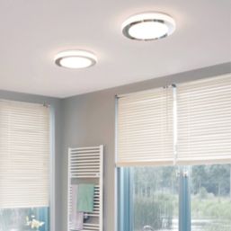 Eglo Carpi LED Bathroom Ceiling Light White/Chrome 3.6W 960lm