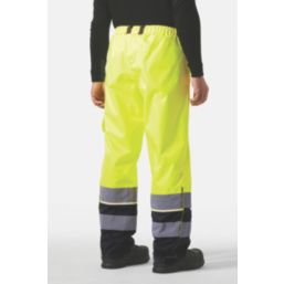 Helly Hansen UC-ME Waterproof Hi Vis Trousers Yellow / Ebony 31.5" W 31.5" L