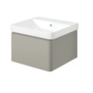 Essentials Genoa Vanity Unit with Basin Matt Latte 500mm x 460mm x 360mm