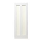 2-Clear Light Primed White Wooden Shaker Internal Door 1981mm x 762mm