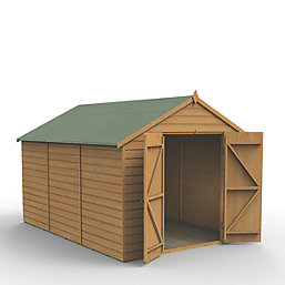 Forest  8' x 11' 6" (Nominal) Apex Shiplap T&G Timber Shed with Base