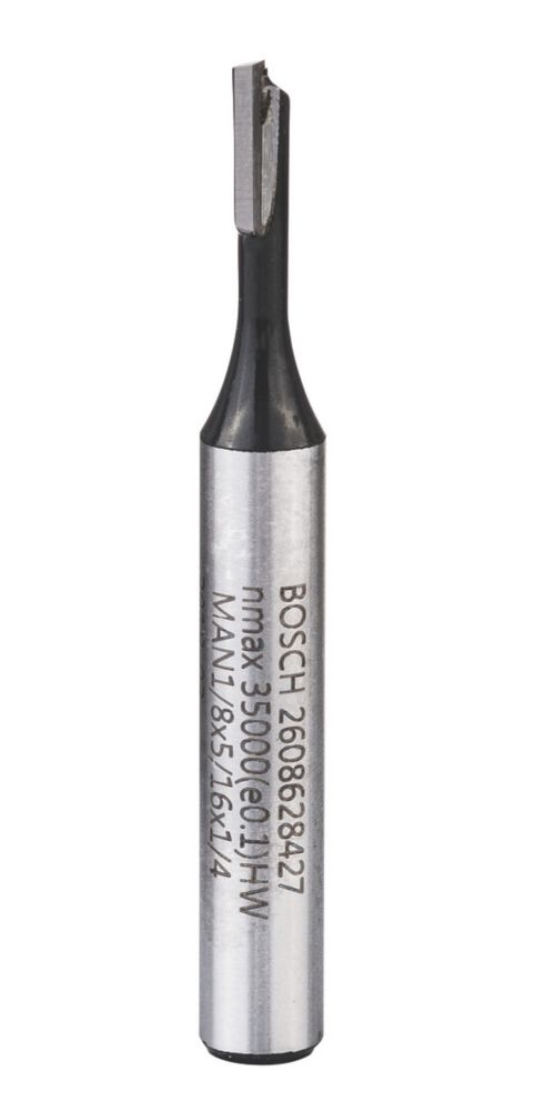 Bosch  1/4" Shank  Straight Standard for Wood Straight Bit 3.2mm x 7.7mm