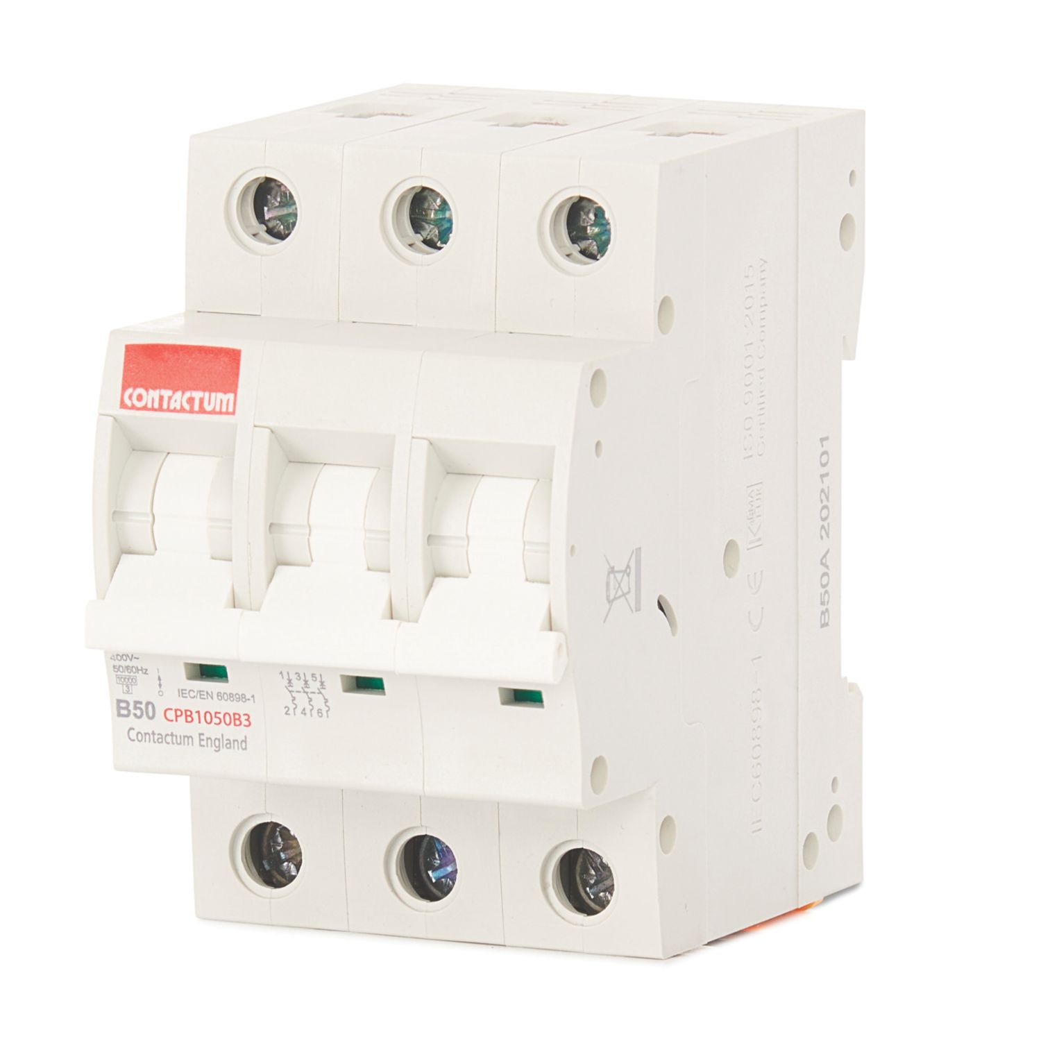 Contactum Defender 50A TP B Curve 3-Phase MCB (929HA)