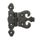 Hardware Solutions Antique Black  Door Hinge 112mm x 83mm