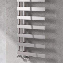 Reina 1235mm x 500mm 1482BTU Chrome Flat Designer Towel Radiator