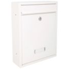 Burg-Wachter Trent Post Box White Metallic