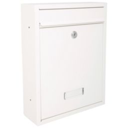 Burg-Wachter Trent Post Box White Metallic