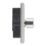 LAP  2-Gang 2-Way LED Dimmer Switch  Brushed Steel with Colour-Matched Inserts