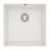 ETAL Comite 1 Bowl Composite Kitchen Sink Matt White 440mm x 440mm