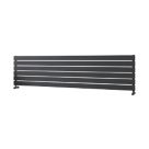Ximax Oceanus 445mm x 1800mm 3017BTU Anthracite Horizontal Designer Radiator